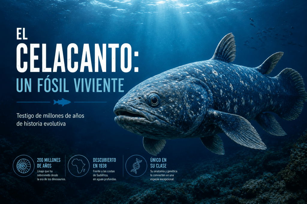 El celacanto, un “fósil&nbsp;viviente”