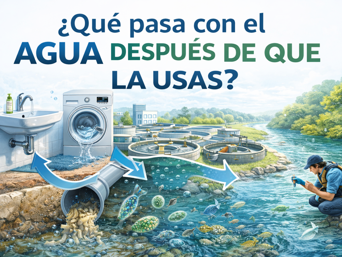 ¿Qué pasa con el agua después de que la&nbsp;usas?